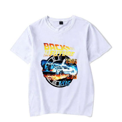 Hot Back To The Future T-Shirt Men Women Fashion Y2k Harajuku T Shirt Summer Cool Short Sleeve Hip Hop Top Tee.