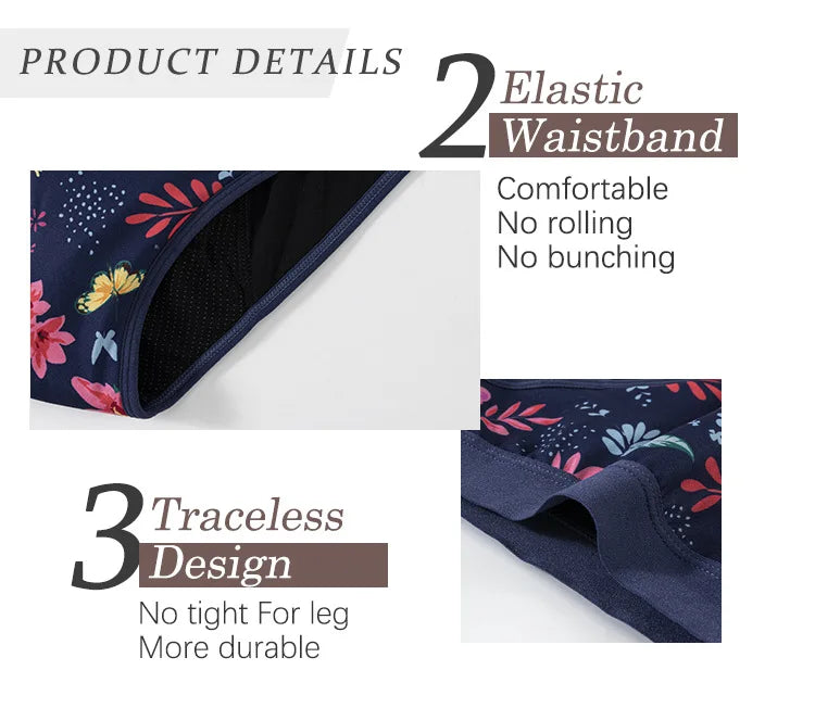 Seamless Swimwear Menstrual Panties 4-Layer Leakproof women's grooming pants Bikini Fast Absorption Summer Beachwear Period Swim.