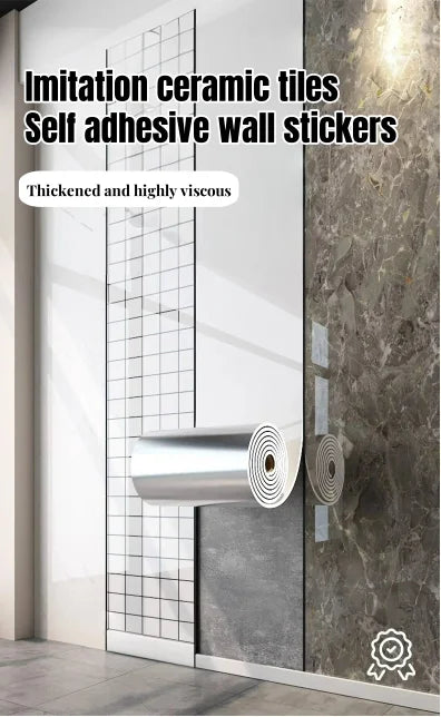 1 roll 40cm thick foam marble wallpaper waterproof and antifouling wall sticker self-adhesive wallpaper bedroom decoration