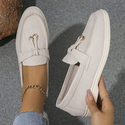 New Lefu Shoes Women's Soft Leather Retro Lazy Man Step on Thick Sole Flat Bottom Comfortable Single Shoe  Zapatos Para Niña.