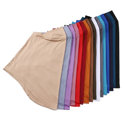 Soft Solid Modal Jersey Hijab Instant Hijab Scarf For Muslim Woman Hijabs Ladies Casual Wraps Islamic Headscarf Turban 68*68cm.