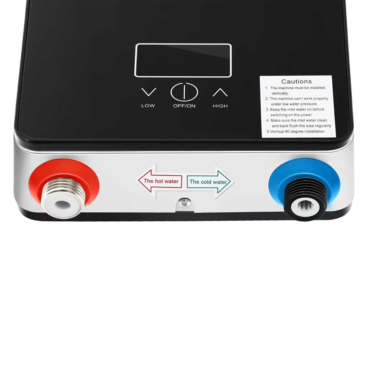 6500W 220V Electric Instant Hot Water Heater  Shower Bathroom Faucets Kitchen Tap Digital Display Temperature Automatic