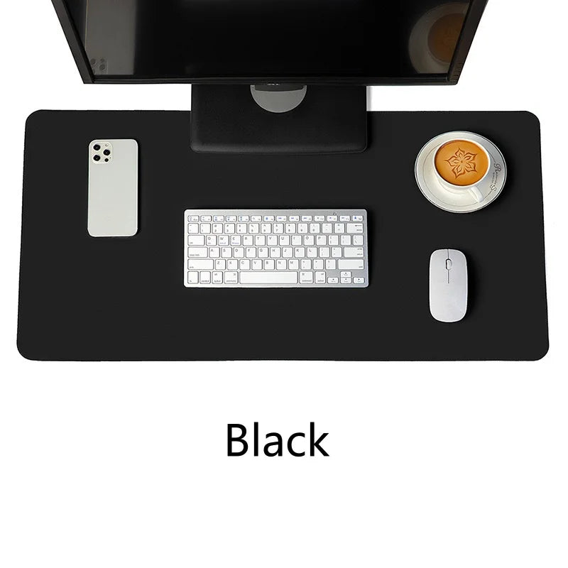 Portable Mouse pad large Gaming Waterproof Non-slip PU Leather Suede Desk Mat Computer Keyboard desk pad Mats white mousepad.