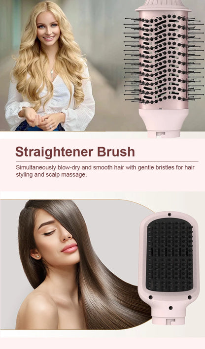 5in1 Hair Dryer Brush Curling Iron Hair Dryer Detachable Auto Wrap Curlers Fast Drying Electric Styling Hair Blower Brush.