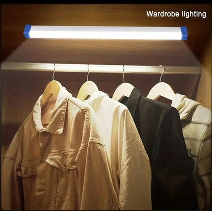 LED Bar light Rechargeable Tube Camping Lamp Magnetic Suspension Portable Light Bulb for Emergency Night Market Outdoor Lighting.