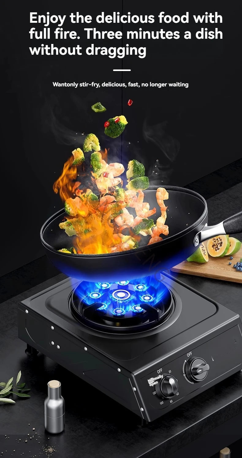 Liquefied Gas Stove Household Flameout Protection Gas Stove Natural Gas Energy-saving Fierce Fire.