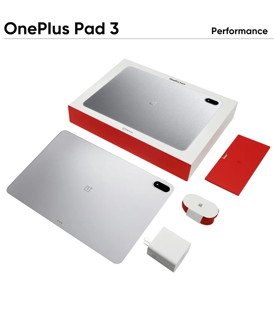 Global Version OnePlus Pad 3 13.2inches Tablet 144Hz Screen 12140mAh Snapdragon 8 Battery 13MP Rear Camera 8 Speakers 80W Charge.