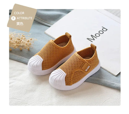 Children Casual Shoes Kids Sneakers for Toddlers Boys Girls Air Mesh Breathable Classic 2025 Spring Autumn Skate Shoes Anti-kick.