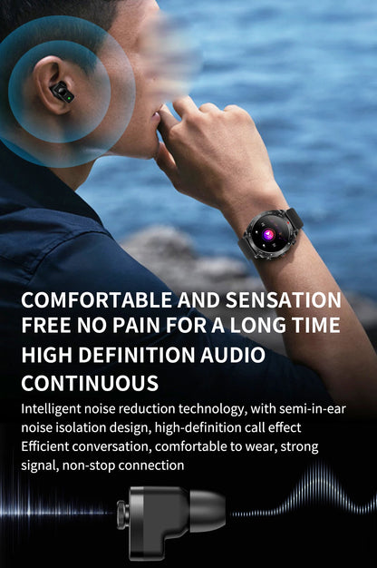 2024 New Smart Watch TWS 2-in-1 Bluetooth Earphones HIFI 9D Sound Quality Bluetooth Call For Men and Women Sports Smartwatches.