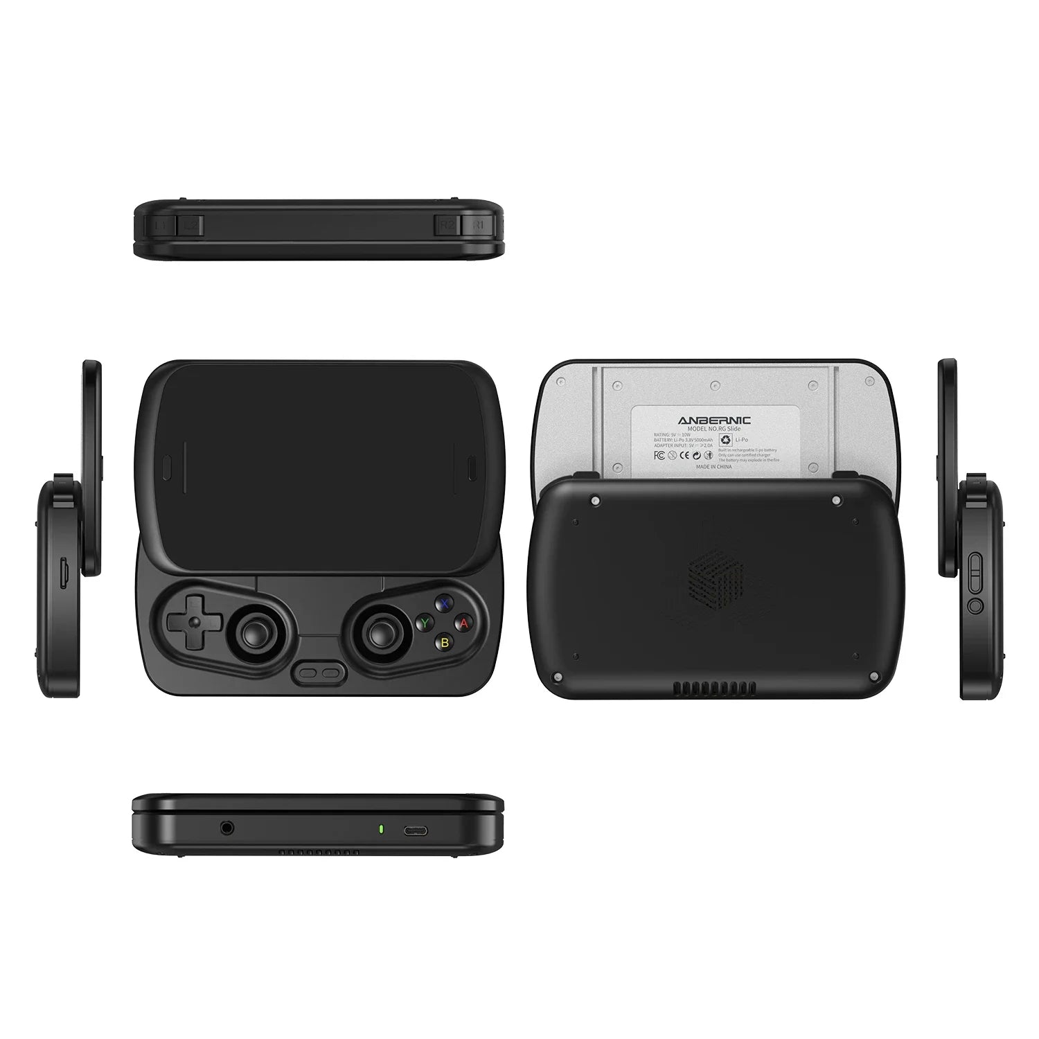 ANBERNIC RG Slide Portable Game Console 4.7-inch LTPS Transparent Display Screen 1280*960 Resolution Classic Video Game Player.