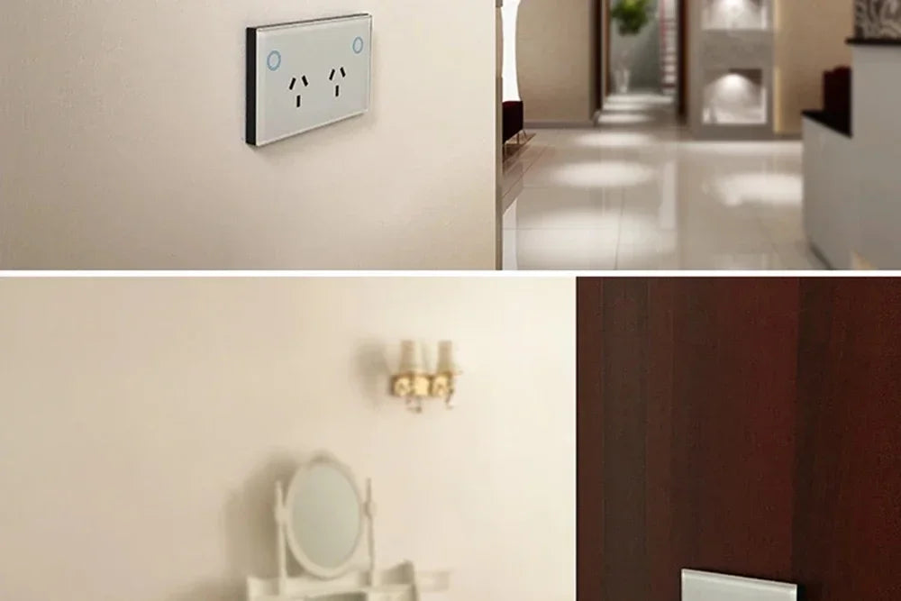 Melery Wifi Smart Tuya Steckdose AU Elektrische Stecker Steckdose Touch Sensor Schalter Drahtlose Fernbedienung von Alexa Google Hause.