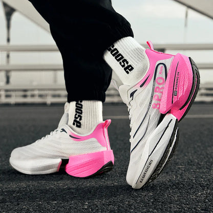 Neue männer Turnschuhe Hohe Qualität Carbon Platte Laufschuhe Stilvolle Atmungsaktive Casual Sportschuhe Männliche Trainer Tennis Schuhe.