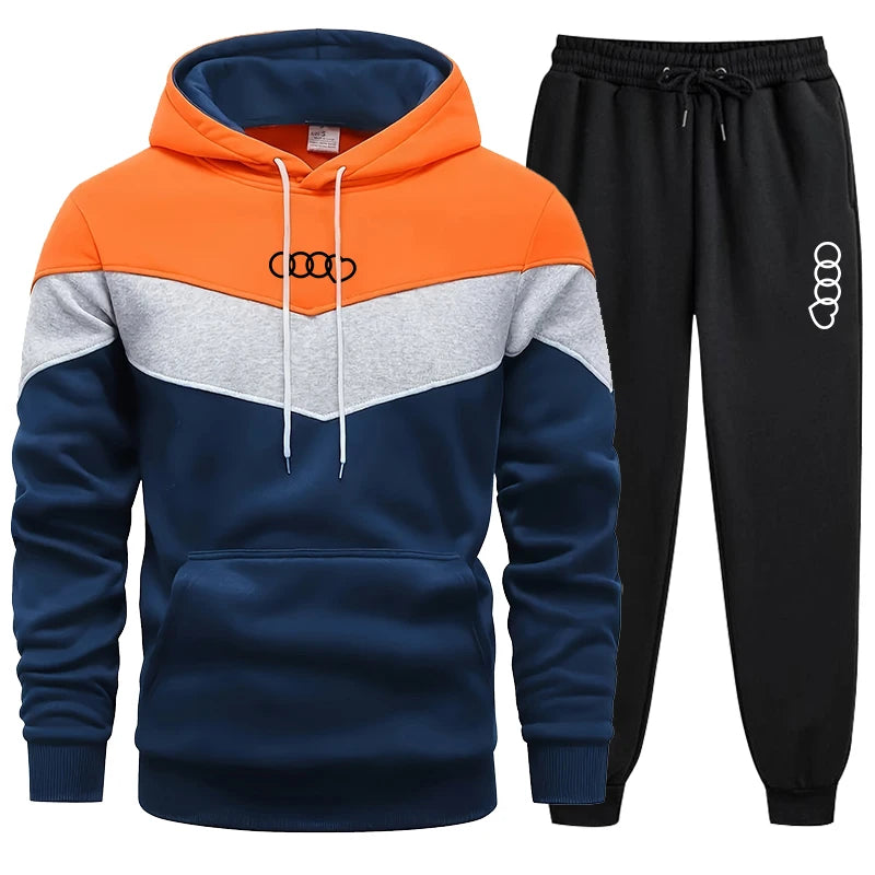 Herrenbekleidung, lässiges Sweatshirt, Anzug, Sweatshirts für Herren, tägliche dreifarbige Hoodies, heiße, hochwertige 2024, Sport-Trainingsanzug, Joggen.