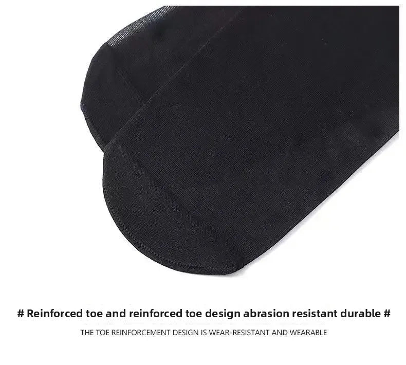 Thin Summer Black Silk Stockings Women's High Transparent Anti-Catch Wear-Resistant Polka Dot Design Comfortable Underwear.