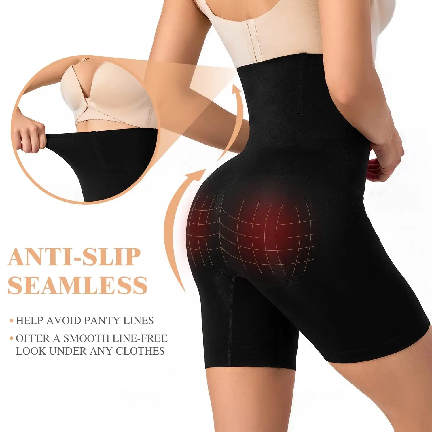 Super Sale High Waist Shaping Control Panties Tummy Control Butt Lifting Slim Shorts Women's Underwear Shapewear Body Shaper.