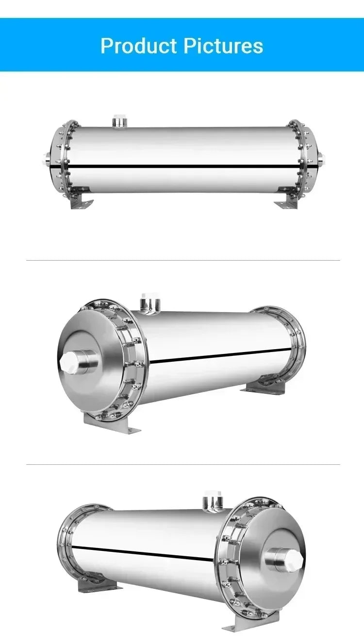 DIVEDEER 304 Stainless Steel Water Purifier PVDF Ultra Filtration Water Purifier Commercial Home Kitchen Direct Drinking Filter.