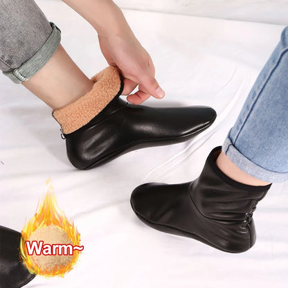 1 Pair Men Women Outdoor Sports Warm Snowfield Socks for Autumn Winter Thickened Windproof Warm Inner Plush Indoor Floor Socks.