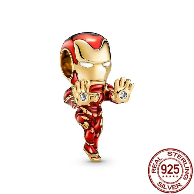 New fashion 100% S925 sterling silver Disney All-Star pendant beads, suitable for the original Pandora bracelet, women's fashion