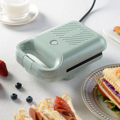 Electric Sandwich Maker Bread Presser with Non-Stick Coating Home Toaster Breakfast Making Machine Kitchen Egg Meat Omelette Pan.