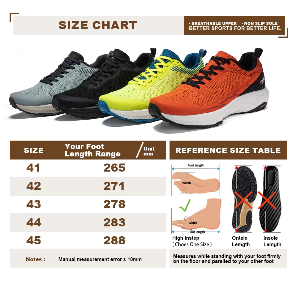 Baasploa Männer Wanderschuhe Komfort Tragen Beständig Outdoor Schuhe Männer Atmungsaktives Mesh Casual Turnschuhe Klettern Nicht-Slip Spitze Up.