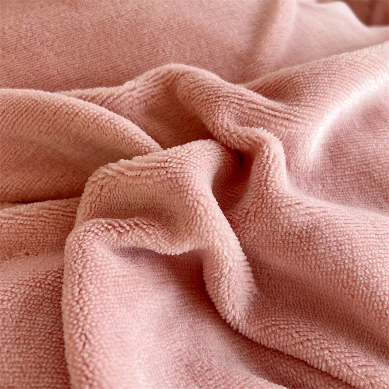 Luxury Faux Rabbit Fur Velvet Fleece Plush Soft Warm Bedding Set Super Comfortable Duvet Cover Set Blanket Bed Sheet Pillowcases.