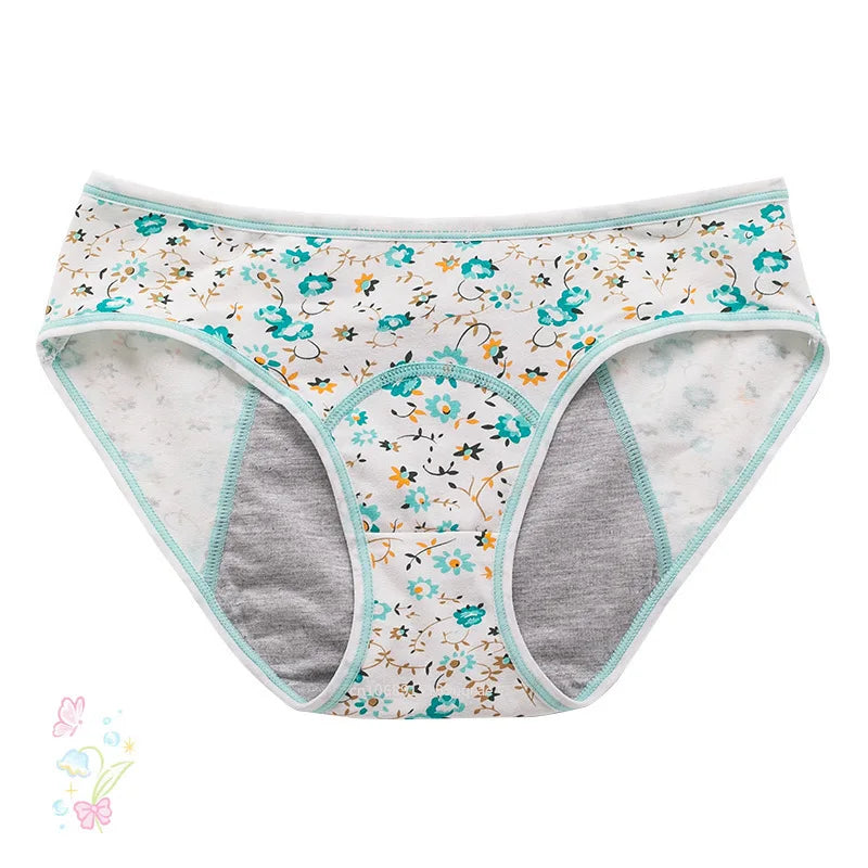 Women's Briefs Physiological GirlsPants Leak-proof Menstrual Underwear Cotton Ladies Breathable Cute Under Panties Underwear.