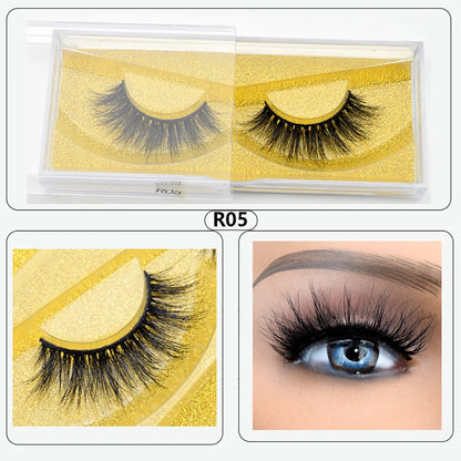 Visofree Eyelashes 3D Mink Lashes High Volume Handmade Mink False Eyelashes Thick Full Strip Lashes Cruelty Free cilios posticos