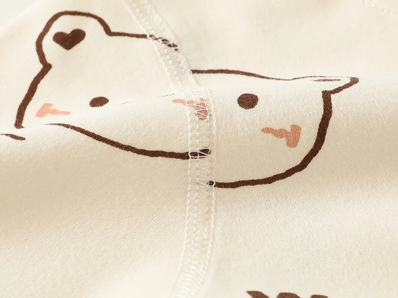 0-2Y Reine Baumwolle Langarm Neugeborenen Baby Strampler Haut-freundliche Einteilige Windel Overall Unterwäsche Infant Cartoon Homewear.