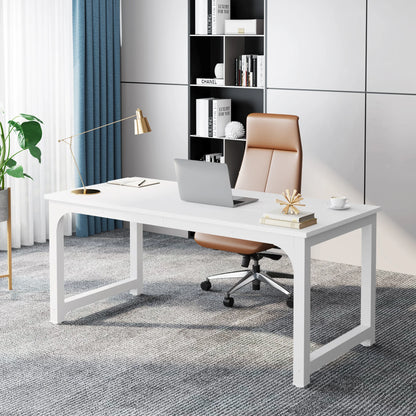 Tribe signs moderner Computer tisch, 63x31,5 Zoll großer Executive-Schreibtisch Computer tisch Studie Schreibtisch Workstation