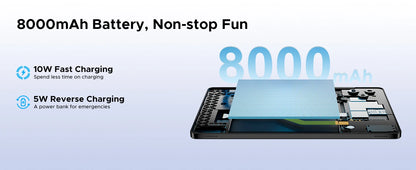 Doogee Tab G6 Tablet Pc 11 Inch Android 15 30Gb Ram(6+24) 256Gb Rom 8000Mah Battery Dual Speakers Support Widevine L1 Tablet Pc.