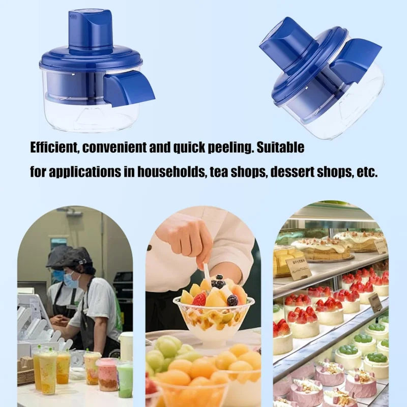 2025 Upgrade 2-in-1 Electric Garlic & Fruit Peeler - Effortless Peeling in 20 Seconds,Easy to Clean, Remover Tool for Kitchen.