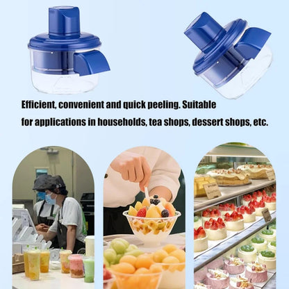 2025 Upgrade 2-in-1 Electric Garlic & Fruit Peeler - Effortless Peeling in 20 Seconds,Easy to Clean, Remover Tool for Kitchen.