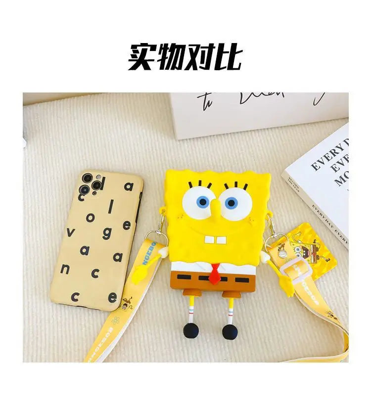 New Original cartoon SpongeBob SquarePants Kids Shoulder Bags Girl and Boys Cute gift Bag