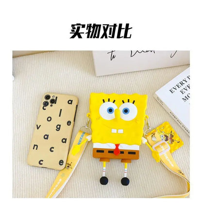 New Original cartoon SpongeBob SquarePants Kids Shoulder Bags Girl and Boys Cute gift Bag