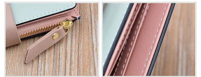 New Trends Wallets Women Luxury Brand Design Long Wallet Zipper Purses Female Short Coin Purse Credit Card Holder.
