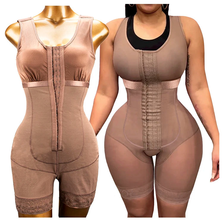 Girdles Shapers Fajas Colombian Corset Sculpting Body Sheath Slimming Bodysuit Tummy Reducing Shapewear Post Surgery Garment.