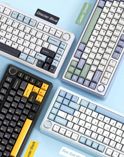 AULA F75 2.4G Wireless/Bluetooth/Wired Gaming Mechanical Keyboard RGB Customized 75% Layout OEM Profile Gasket Structure.