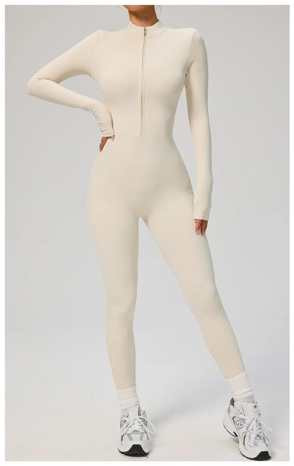 Tianyi High-Intensity Fitness Long-Sleeve Yoga Bodysuit Sensation Tight-Fitting Sportswear for Women Made in China