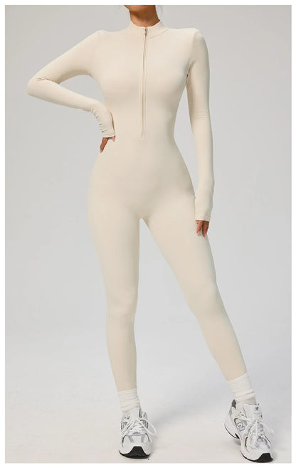 Tianyi High-Intensity Fitness Long-Sleeve Yoga Bodysuit Sensation Tight-Fitting Sportswear for Women Made in China