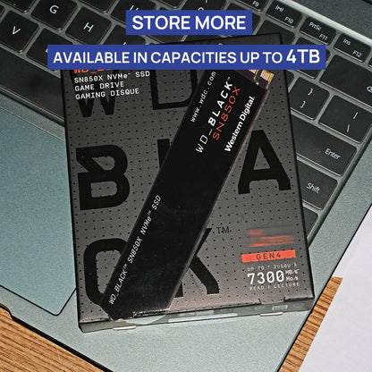 Western Digital SN850X 1TB 2TB 4TB WD_BLACK M.2 2280 NVMe PCIe Gen 4.0x4 SSD Solid State Drives for Gaming Computer Laptop PS5.