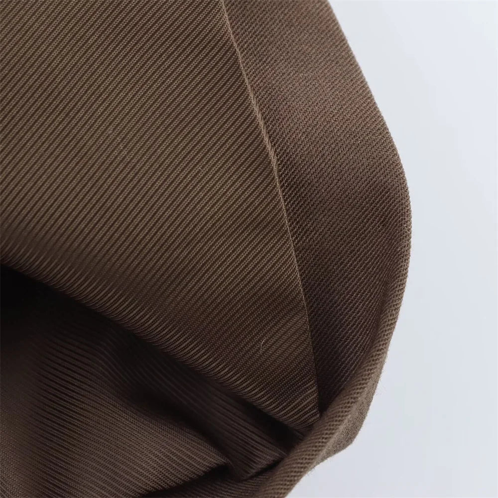 Spring and Summer New Product Women's Wear with Belt Straight Sleeve Casual Suit Coat Waist and Pants Set.