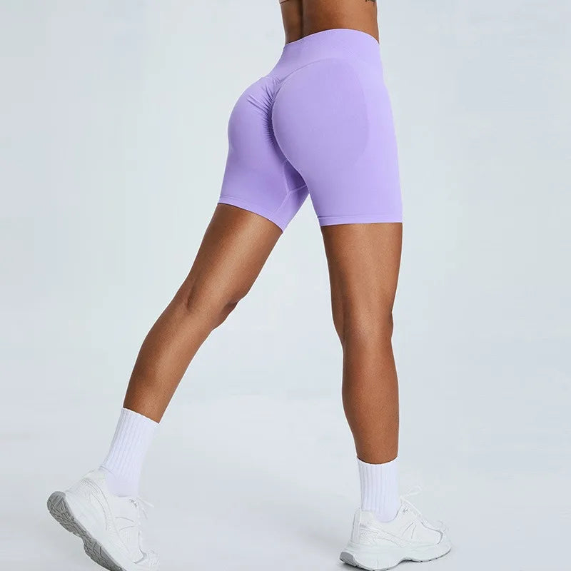 Seamless Workout Shorts Women High Waisted Hip Lifting Yoga Shorts for Women Quick Drying and Breathable Stretchy Cycling Shorts