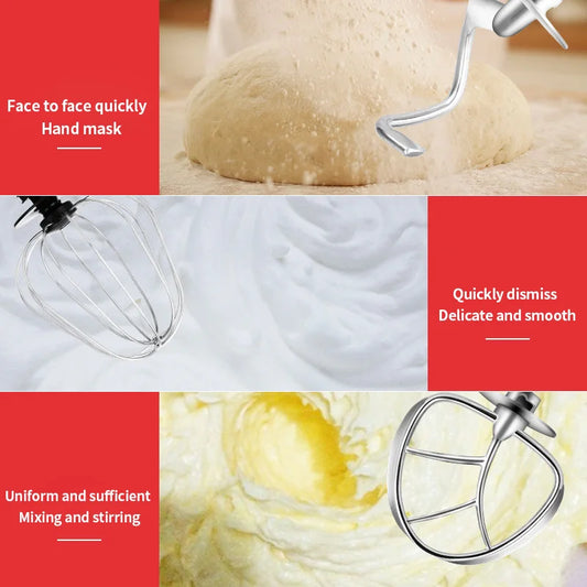 DIVEDEER 5L Multifunctional Chef Machine  Automatic Dough Kneader, Flour Mixer, Blender & Egg Whisker for Household Use.