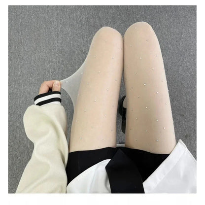 Sexy Blue Butterfly Net Stockings Women's Long Tube Socks Invisible Sweat Absorbent Polka Dot Design Pure Desire Stockings