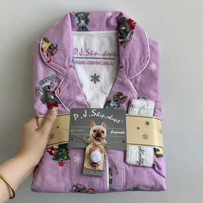 Matching Pajamas 2 Piece Set Women Pj Sets Women 2 Piece Set Outfit 100% Cotton Pajamas for Women Loungwear Set Loose Sleepwear.