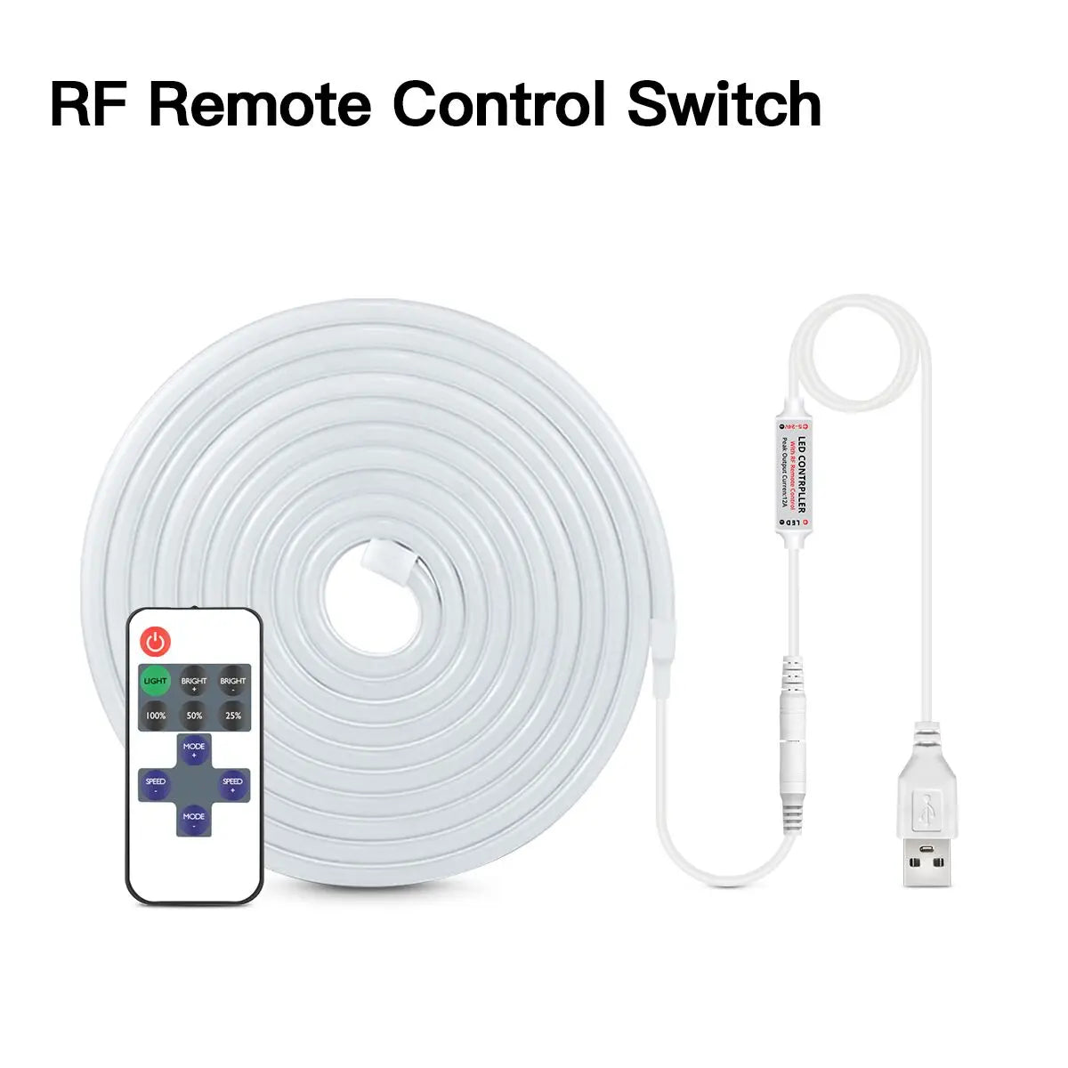 USB 5V LED Neon Sign Light Strip, Dimmable Penetrating Wooden Touch Sensor Switch & Remote Control Flexible Tape Silicone Decor.