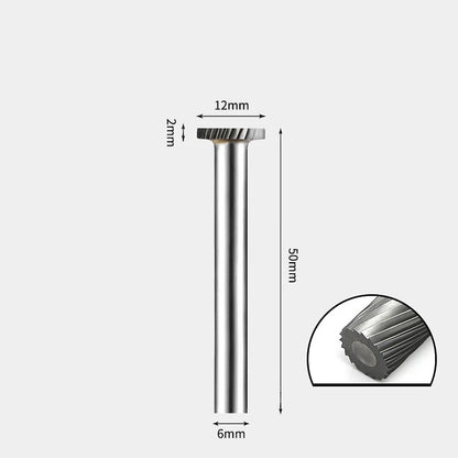 Hartmetallfräser, Wolframstahl-Schleifkopf, zylindrisch 6 mm, AE AX AX Metallfräser