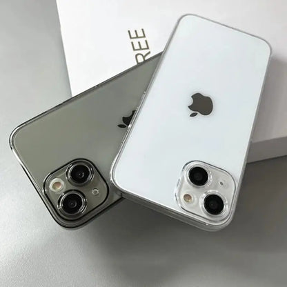 Ultra Thin PC Hard Crystal Clear Case For iPhone 17 16 15 14 Plus 13 12 11 Pro Max XR Glossy Transparent Camera Protection Cover.