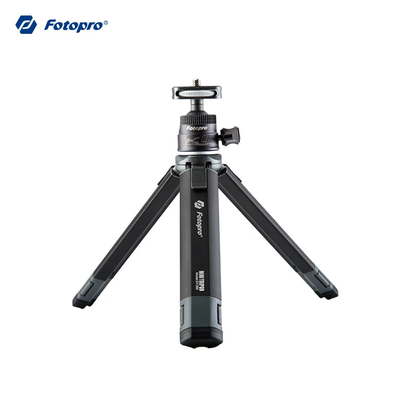 Fotopro Desktop Mini Tripod, Aluminum Alloy Compact Camera Tripod with Ball Head 1/4 Inch Screw for Phone DSLR.