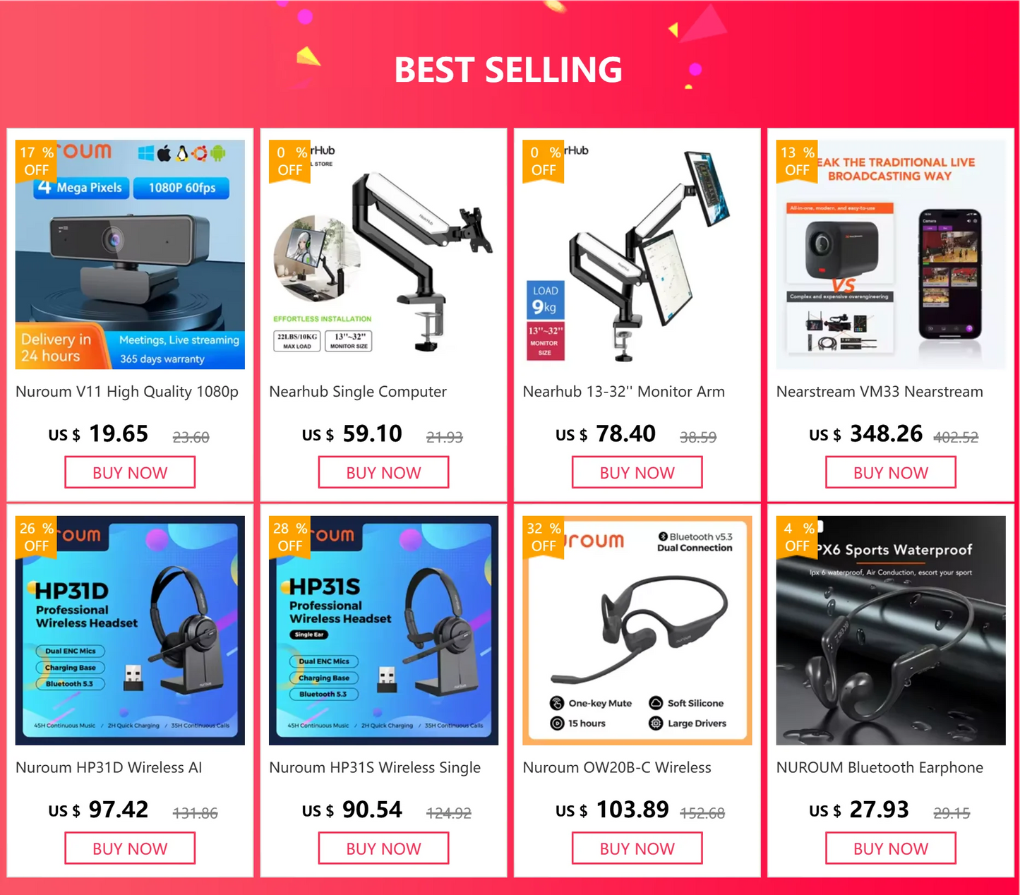 Nuroum V11 High Quality 1080p 60fps Full Hd Plug And Play Computer Usb Web Camera Mini Webcam 2K For Pc Laptop With Microphone.